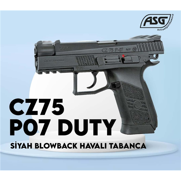 ASG CZ75 P07 DUTY Blowback Havalı Tabanca